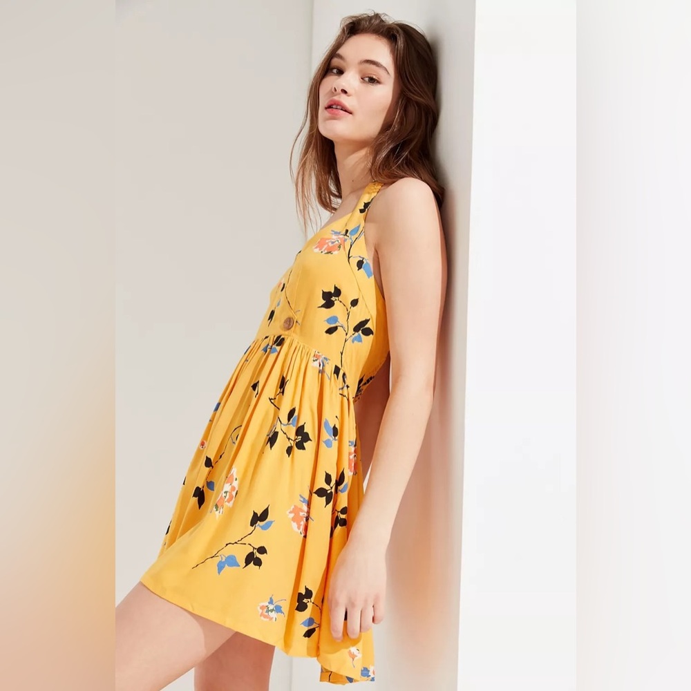 Floral Pippa Halter Mini Dress